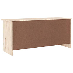 Maison Chic Banc à chaussures | Meuble de rangement à chaussures Meuble d'Entrée ALTA 100x35x45 cm bois massif de pin -MN48408 pas cher