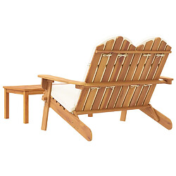 Acheter vidaXL Ensemble de salon de jardin Adirondack 2 pcs bois acacia solide