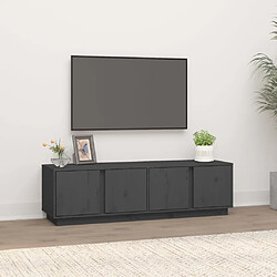 Maison Chic Meuble TV scandinave - Banc TV pour salon Gris 140x40x40 cm Bois de pin massif -MN94139