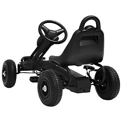 Avis vidaXL Kart à pédales avec pneus Noir