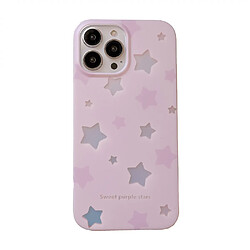 General Coque pour iPhone, coque pour iPhone 14 Pro, coque pour iPhone ultra-fine, protection de tout le corps anti-dérapante et antichoc, design créatif étoiles roses, le meilleur cadeau pour petite amie.