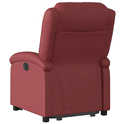 Acheter vidaXL Fauteuil inclinable Rouge bordeaux Similicuir