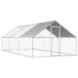 vidaXL Poulailler d'extérieur 2,75 x 6 x 1,92 m Acier galvanisé