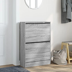 Avis Maison Chic Armoire à chaussures | Meuble de rangement à chaussures Meuble d'Entrée sonoma gris 60x21x87,5 cm bois ingénierie -MN88695