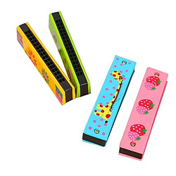 Acheter Totalcadeau Harmonica en bois coloré pour enfant jeu Montessori