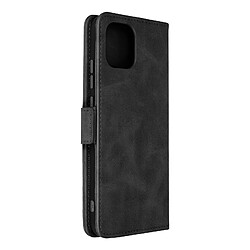 Avizar Étui Samsung Galaxy A03 Similicuir Porte-carte Double languette magnétique Noir