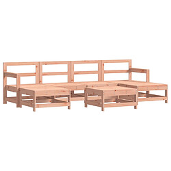 vidaXL Salon de jardin 7 pcs bois massif douglas