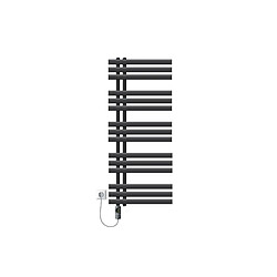 LuxeBath Radiateur sèche-serviettes en acier anthracite 50x120cm élément chauffant 1200W