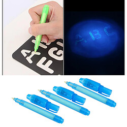 3pcs Stylo Espion à Encre Invisible Avec Marqueur Magique De Lumière UV Pour Planche à Dessin D'enfants