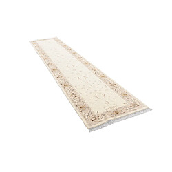 Vidal Tapis de couloir en laine 404x89 beige Darya