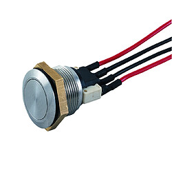 bouton poussoir - 1 x no/nf - avec cables - cdvi bnonfcab