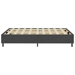 Acheter vidaXL Sommier à lattes de lit sans matelas gris tissu 180x200 cm