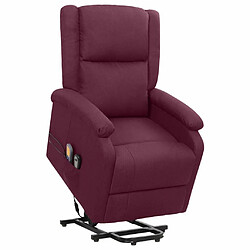 Maison Chic Fauteuil de massage,Fauteuil luxe de relaxation Violet Tissu -MN51831