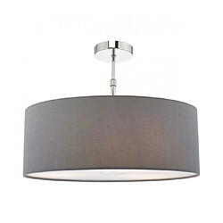 Luminaire Center Suspension Ronda Gris 1 ampoule 22cm