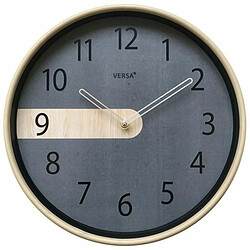 Versa Horloge Murale (Ø 30 cm) Plastique - Noir