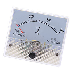 85c1 dm rectangle ampèremètre ampèremètre testeur analogique panneau voltmètre 0-600 v