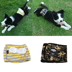 Acheter mâle animal chien pantalon chienne saison menstruel hygiénique couche-culotte jaune s