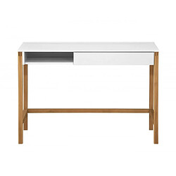 Mes Bureau 1 tiroir 112x60x76 cm gris et chêne