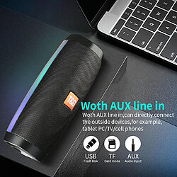 Acheter Yonis Enceinte Bluetooth Portable Lumière Colorée 5W