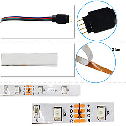 5M 3528SMD Bandes de lumière flexibles à télécommande sans clé à télécommande 24 touches pas cher