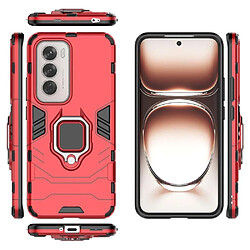 Htdmobiles Coque pour Oppo Reno 12 5G - housse etui rigide anti choc + verre trempe - ROUGE