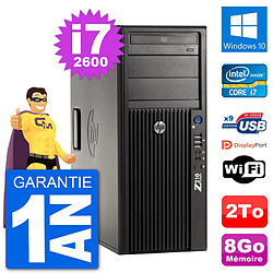 PC Tour HP Z210 Intel Core i7-2600 RAM 8Go Disque Dur 2To Windows 10 Wifi - Occasion