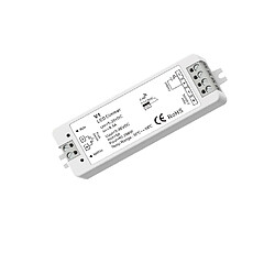 Ledkia Contrôleur Variateur Ruban LED 5/12/24/36V DC Monochrome compatible avec Télécommande RF et Bouton-Poussoir Blanc