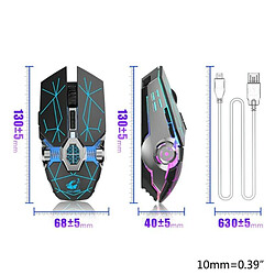 Avis Yonis Souris Gaming Sans Fil 2400 DPI Silencieuse Lumineuse