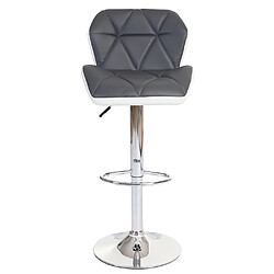 Acheter Mendler Tabouret de bar HWC-A92, tabouret de bar, cuir synthétique réglable en hauteur ~ gris