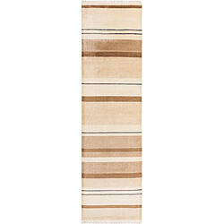 Vidal Tapis de couloir en laine 295x81 brun Darya