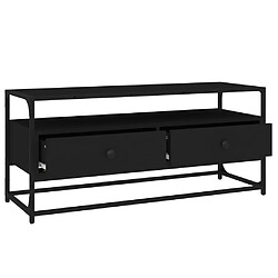 Acheter vidaXL Meuble TV noir 100x35x45 cm bois d'ingénierie