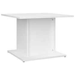 vidaXL Table basse blanc 55,5x55,5x40 cm bois d'ingénierie