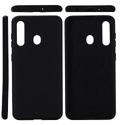 Coque en silicone liquide mou noir pour votre Samsung Galaxy A20s