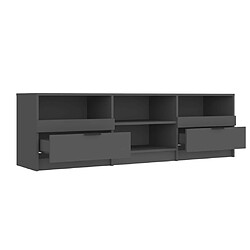 Acheter vidaXL Meuble TV noir 150x33,5x45 cm bois d'ingénierie