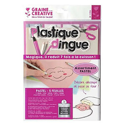 Graines Créatives Kit Plastique Fou - Pastel