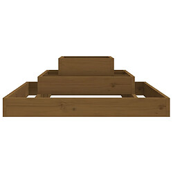 Acheter vidaXL Jardinière Marron miel 80x80x27 cm Bois massif de pin