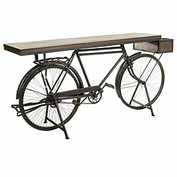 Avis Meuble d'Entrée Alexandra House Living Bike Marron Noir Fer Bois de manguier 50 x 90 x 198 cm