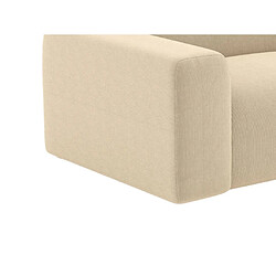 Vente-Unique Canapé 3 places en tissu texturé beige POGNI de Maison Céphy pas cher