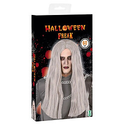 Totalcadeau Perruque avec cheveux longs pour Halloween Gris pas cher