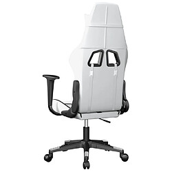 Acheter vidaXL Chaise de jeu Blanc et noir Similicuir