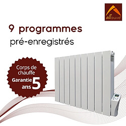 Chauffage électrique inertie fluide - 1000W - blanc - Adda Allauve