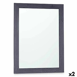 Gift Decor Miroir mural 60 x 80 cm Bois MDF Bleu (2 Unités)