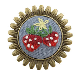 Acheter Broche Point De Croix Broderie Starter Kit Needlework Craft Strawberry