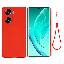 Coque en silicone poids léger avec sangle rouge pour votre Honor 60