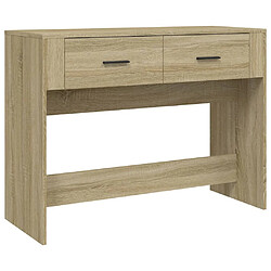 vidaXL Table console Chêne sonoma 100x39x75 cm Bois d'ingénierie