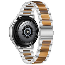 Bracelet en résine + acier inoxydable à trois perles de 22 mm élégant argent/mon chéri pour votre Huawei Watch 3/3 Pro