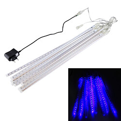 Wewoo LED Météor 50cm 8 tubes DIP Meteor pluie lumière décorative, diamètre du tube: 1,2 cm, AC 100-240 V, prise US / UE bleue