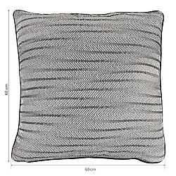 Acheter Housse de Coussin Imprimé Zigzag Breda Kuatéh Noir et Blanc 60x60 cm