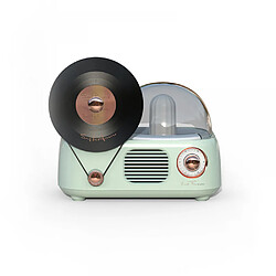 General Haut-parleur Bluetooth rétro, haut-parleur Bluetooth de style classique à l'ancienne, style mignon à l'ancienne, haut-parleur en vinyle rétro, entrée AUX, clé USB pour la maison, l'extérieur, les voyages, les fêtes, les cadeaux (vert)