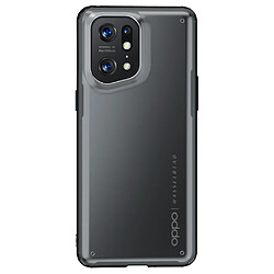 Coque en TPU antichoc, surface mate, anti-traces de doigts, noir pour votre Oppo Find X5 Pro